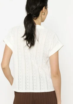 LolaLiza Opengewerkte top met knopen- Tops En T-Shirts