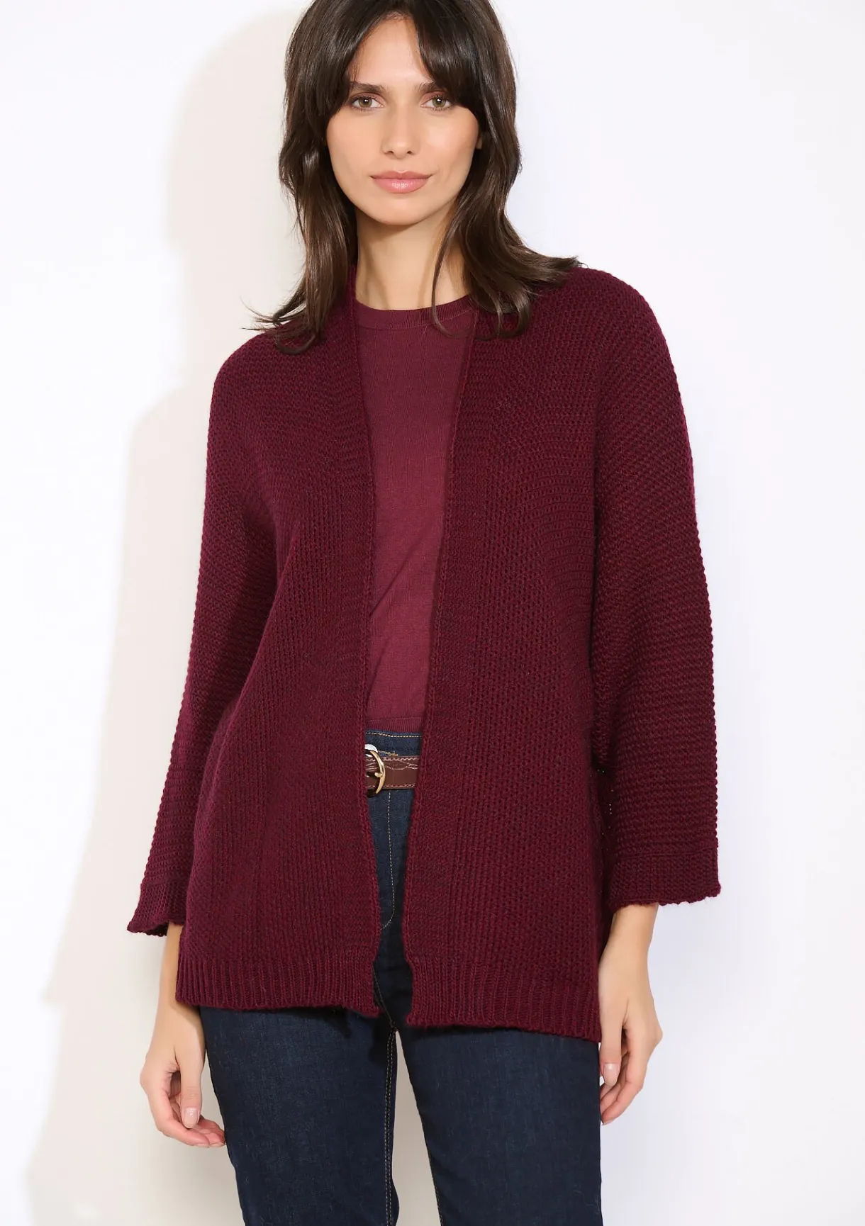 LolaLiza Openvallende gebreide vest- Truien En Cardigans