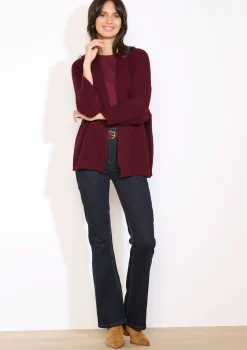 LolaLiza Openvallende gebreide vest- Truien En Cardigans