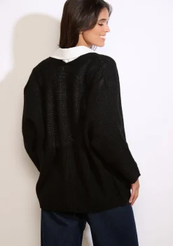 LolaLiza Openvallende gebreide vest- Truien En Cardigans