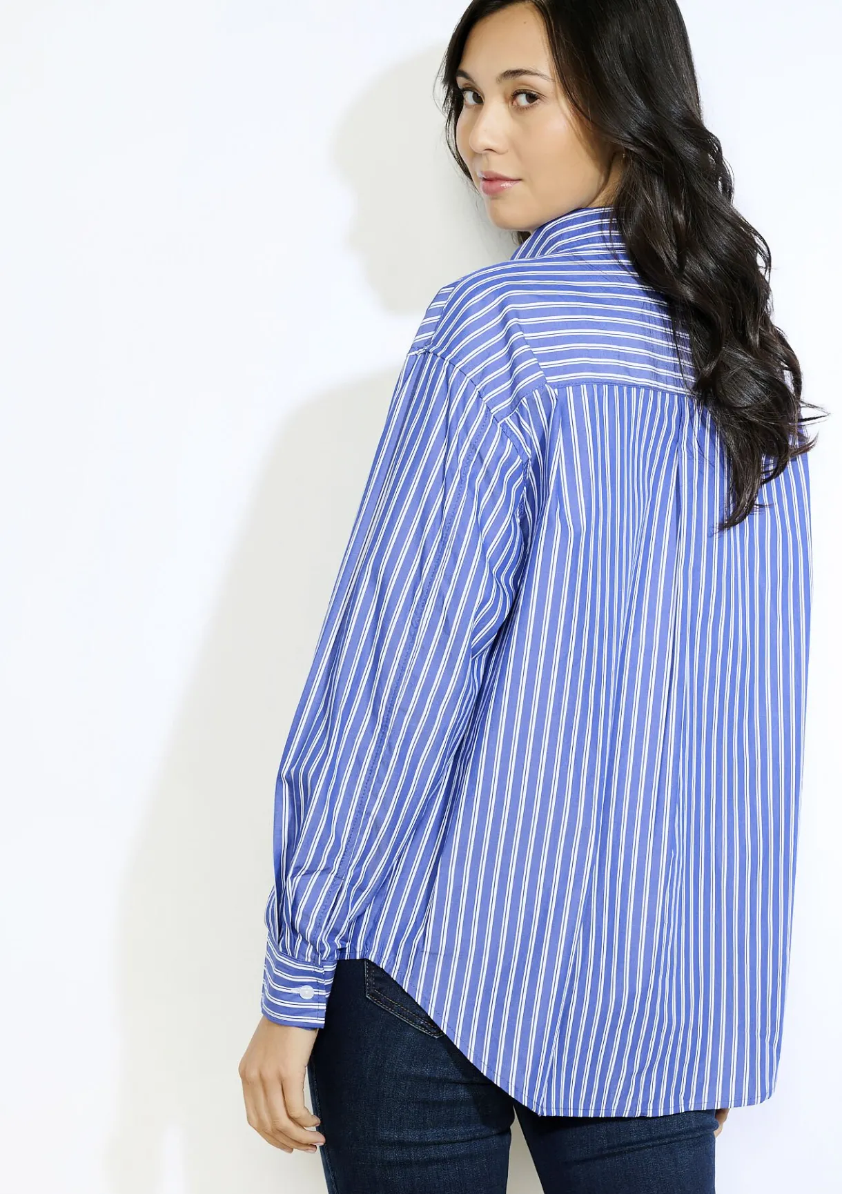 LolaLiza Oversized gestreept hemd- Blouses En Hemden