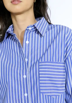 LolaLiza Oversized gestreept hemd- Blouses En Hemden