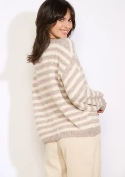 LolaLiza Oversized gestreepte trui- Truien En Cardigans