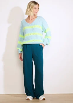 LolaLiza Oversized gestreepte trui- Truien En Cardigans