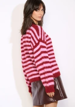 LolaLiza Oversized gestreepte trui- Truien En Cardigans