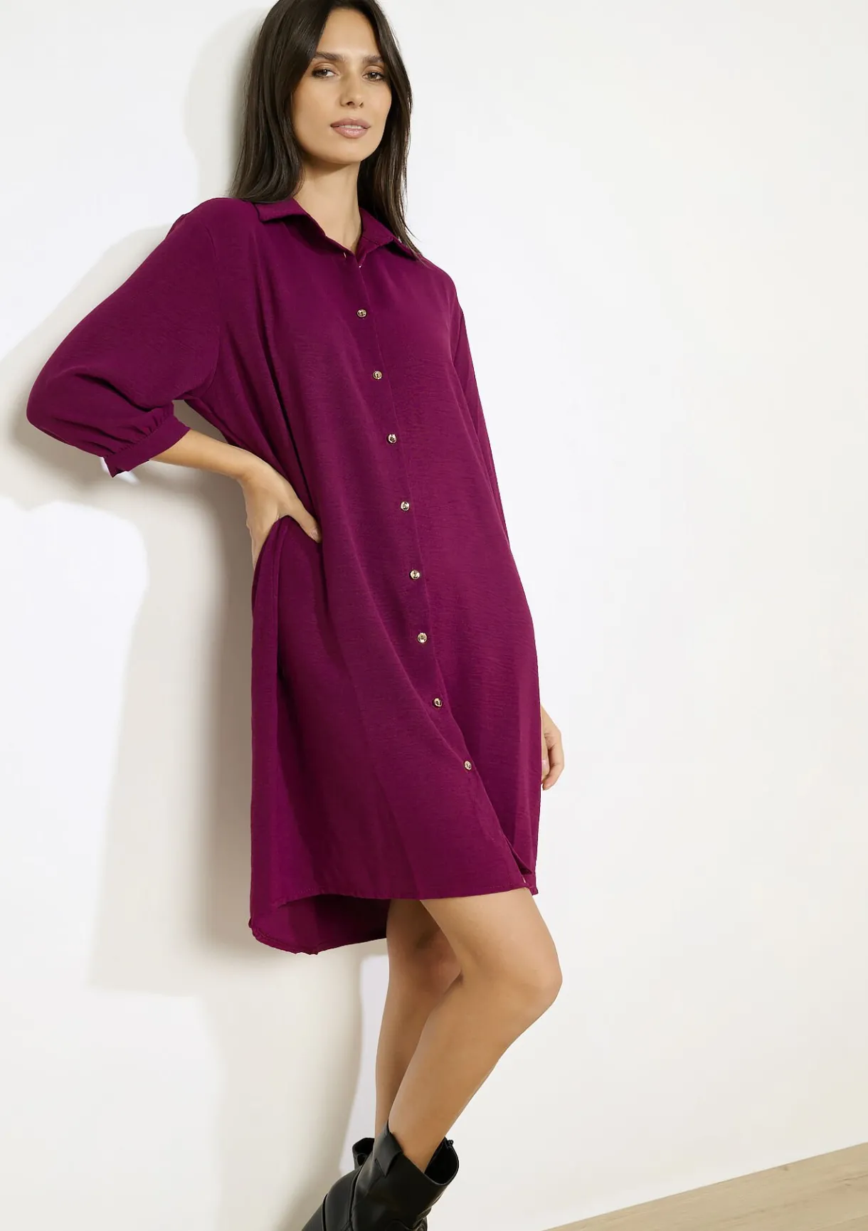 LolaLiza Oversized overhemdjurk- Jurken