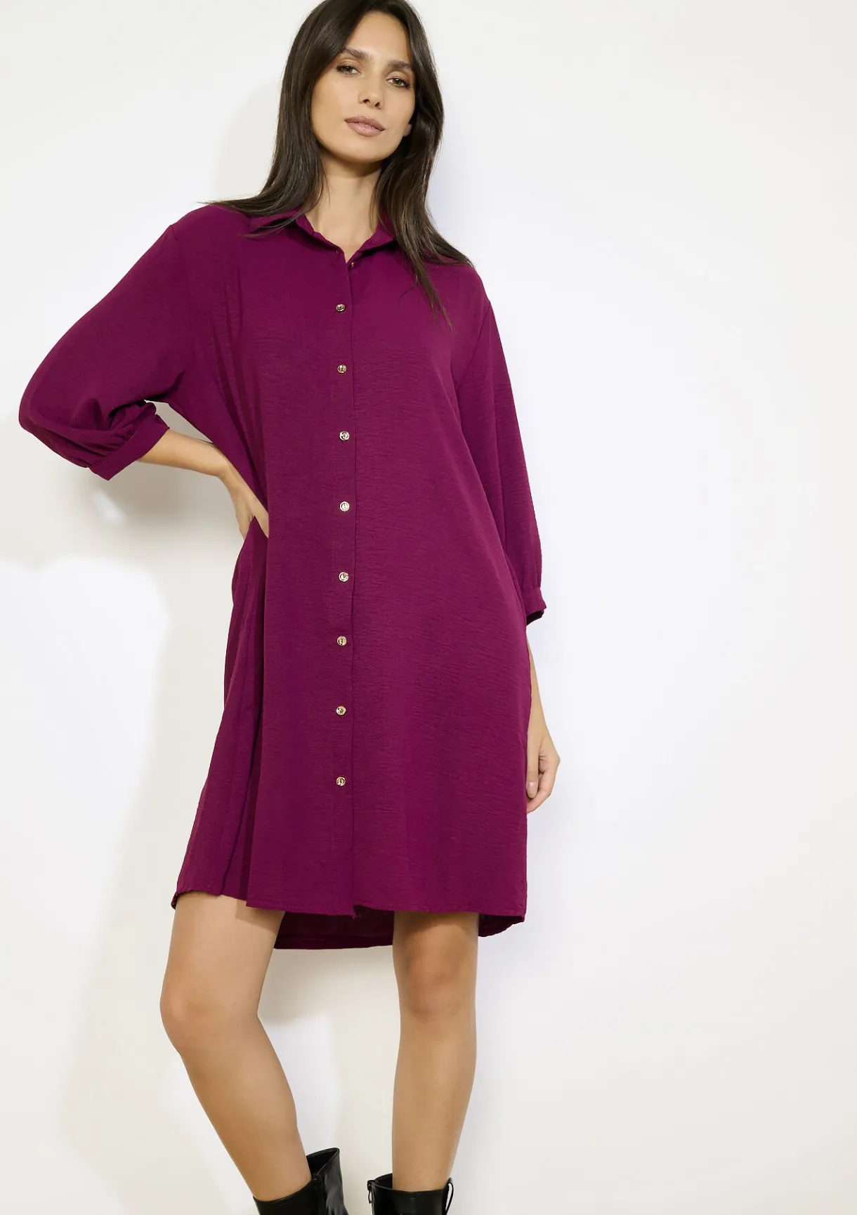 LolaLiza Oversized overhemdjurk- Jurken