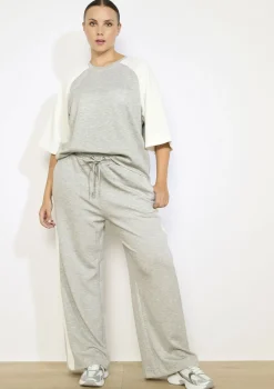 LolaLiza Oversized sweatshirt met contrast- Sweats|Loungewear