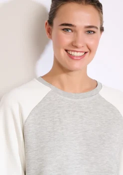 LolaLiza Oversized sweatshirt met contrast- Sweats|Loungewear