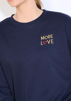 LolaLiza Oversized sweatshirt met borduursel- Sweats