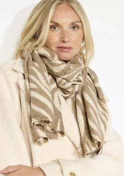 LolaLiza Plissé zebra sjaal- Accessoires