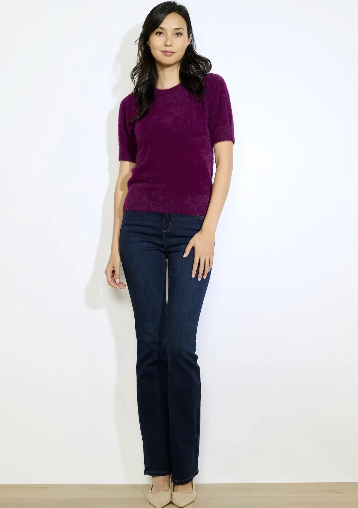 LolaLiza Pluizige trui korte mouwen- Truien En Cardigans