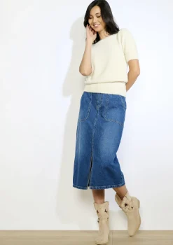 LolaLiza Pluizige trui korte mouwen- Truien En Cardigans