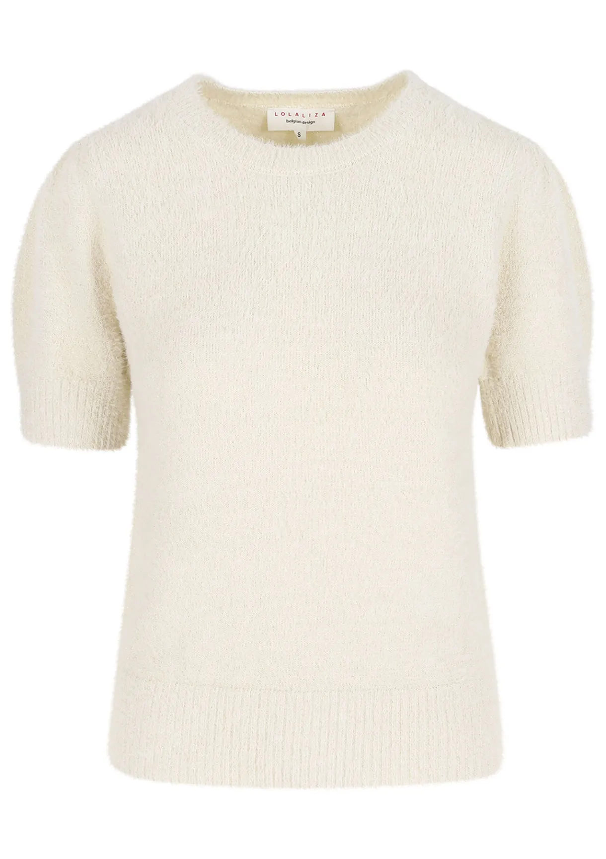 LolaLiza Pluizige trui korte mouwen- Truien En Cardigans