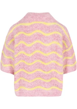 LolaLiza Pullover met korte mouwen en golfjes- Truien En Cardigans