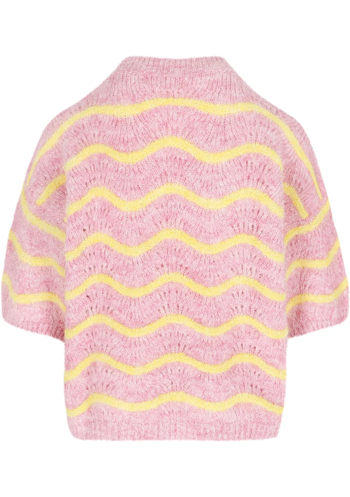 LolaLiza Pullover met korte mouwen en golfjes- Truien En Cardigans