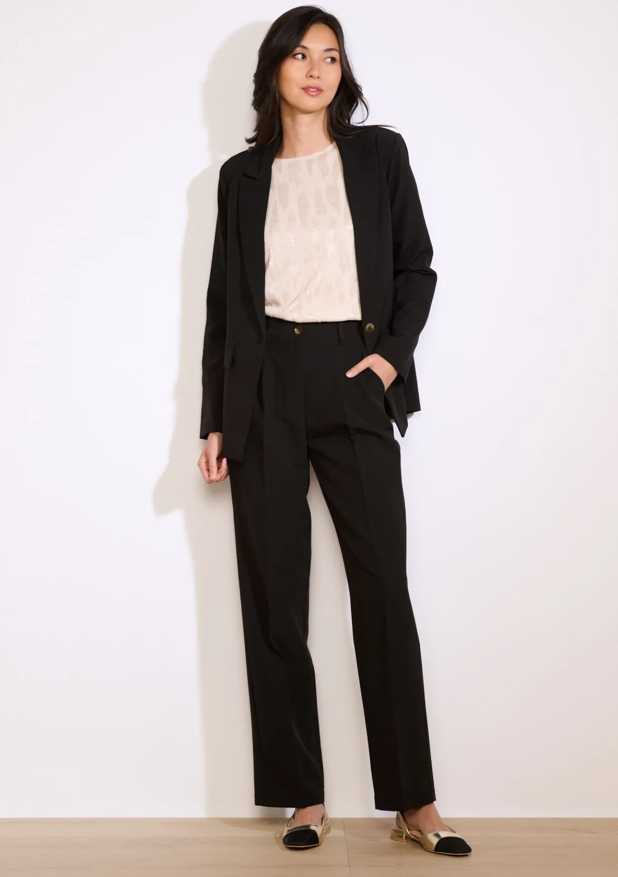 LolaLiza Rechte elegante broek- Co-Ord Sets|Broeken