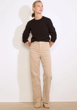 LolaLiza Rechte ribfluwelen broek- Broeken