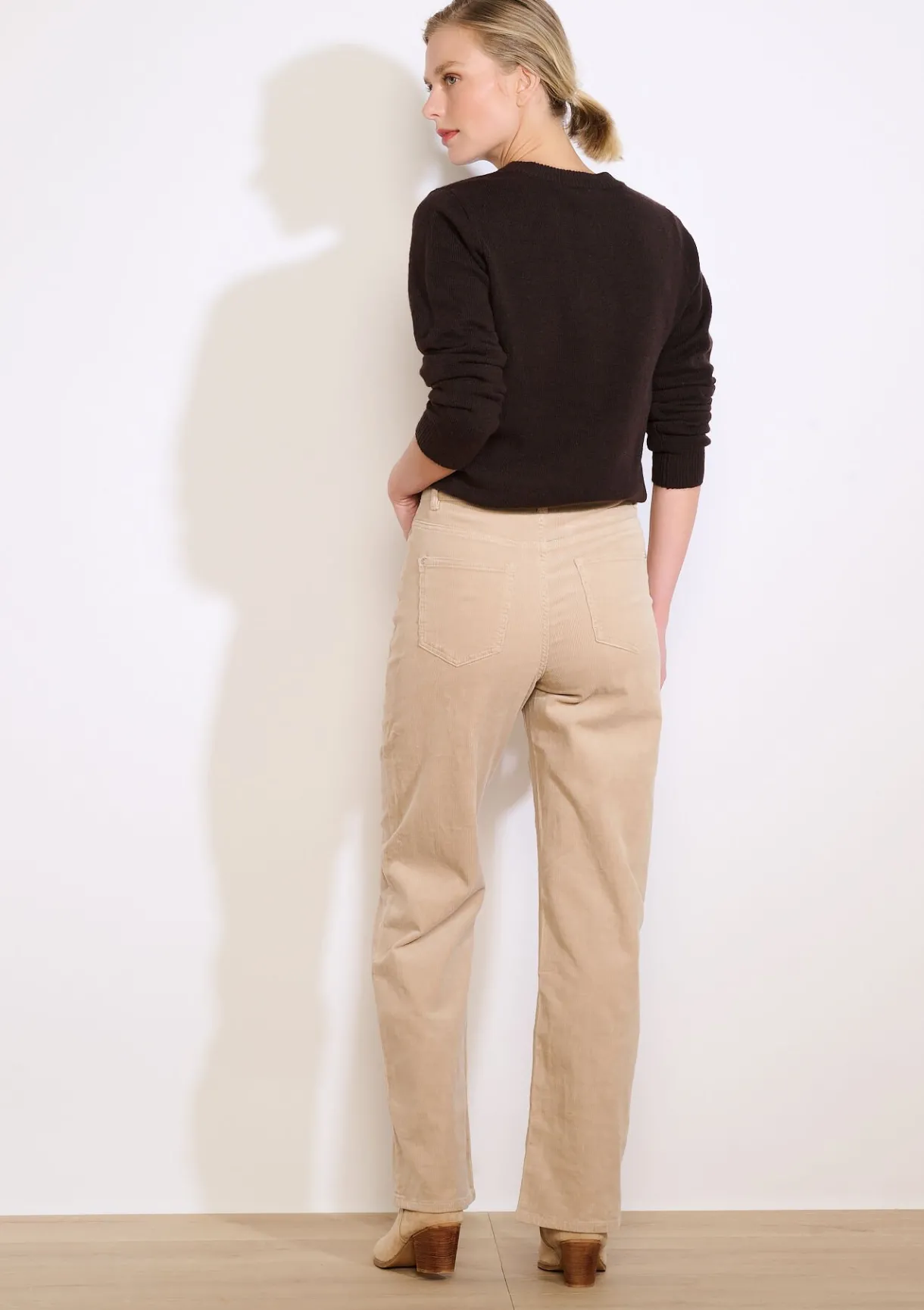 LolaLiza Rechte ribfluwelen broek- Broeken