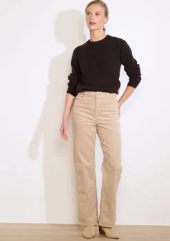 LolaLiza Rechte ribfluwelen broek- Broeken