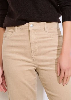 LolaLiza Rechte ribfluwelen broek- Broeken