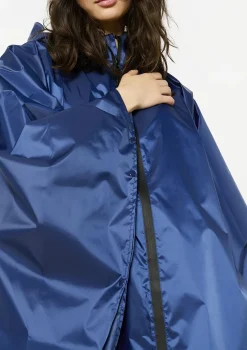 LolaLiza Regenponcho met capuchon en rits- Accessoires|Mantels En Jassen