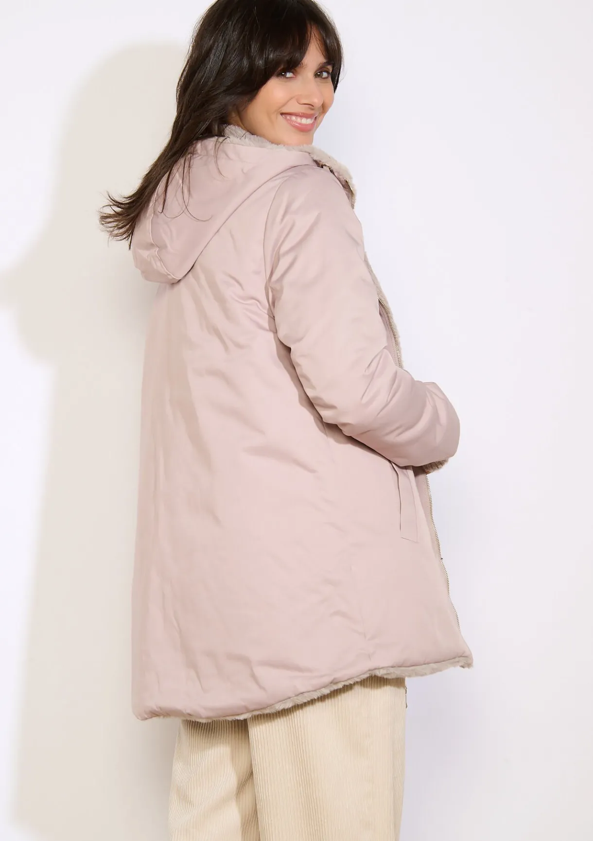 LolaLiza Reversible parka met capuchon- Mantels En Jassen