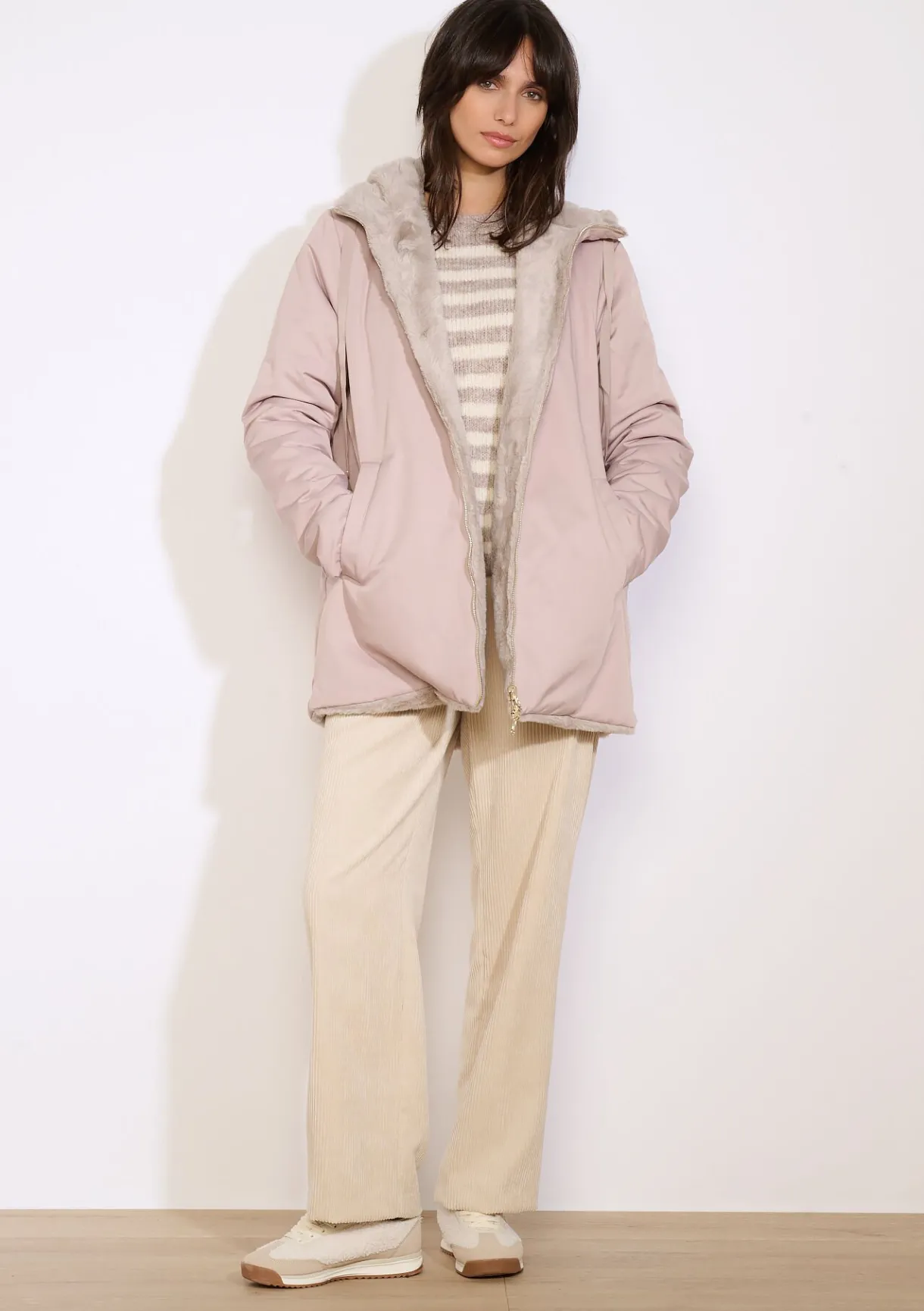 LolaLiza Reversible parka met capuchon- Mantels En Jassen