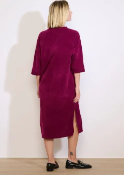 LolaLiza Ribfluwelen midi-jurk- Jurken