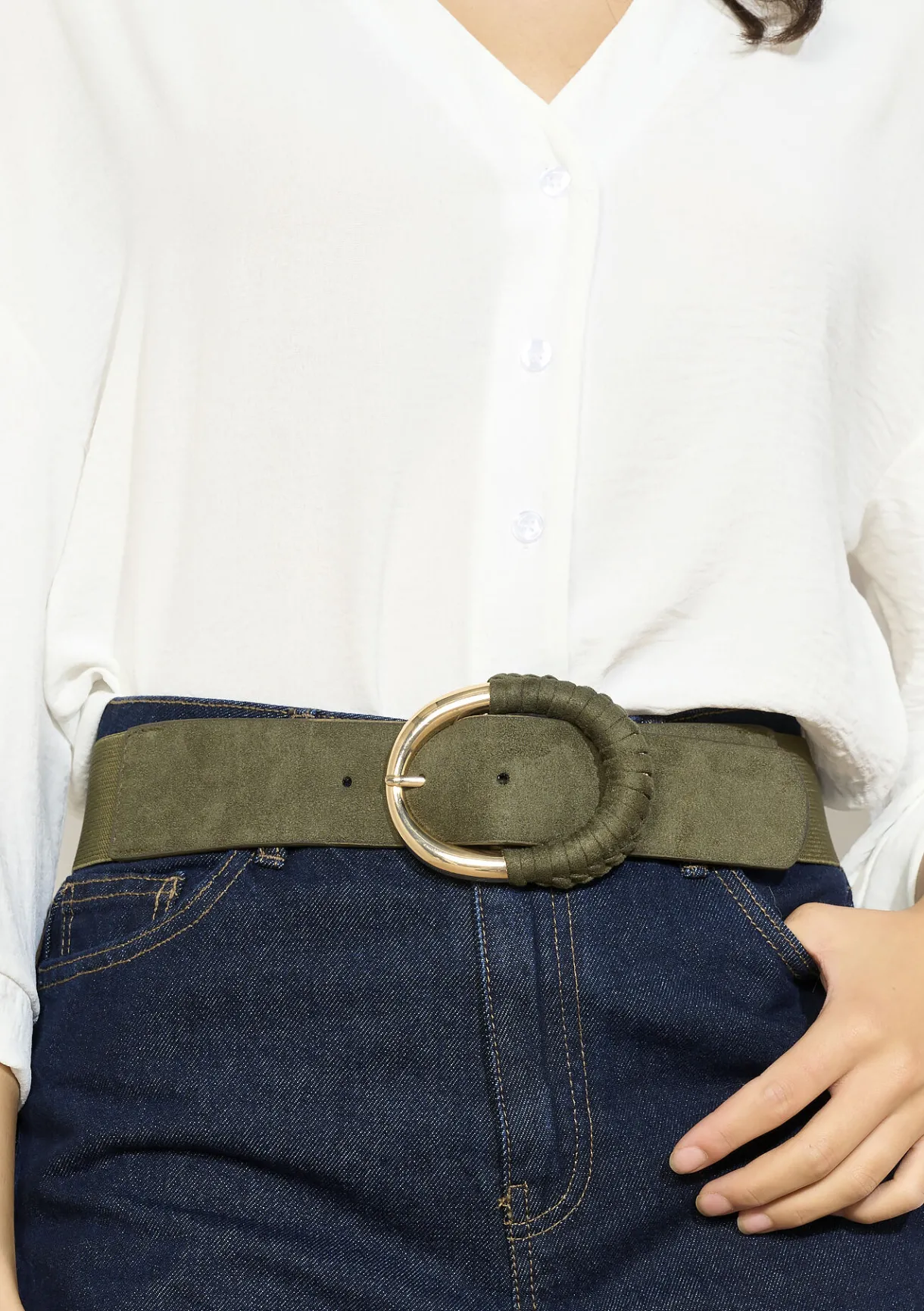 LolaLiza Riem met ronde gesp- Accessoires