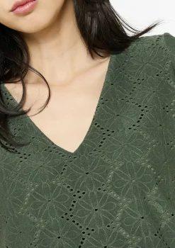 LolaLiza Romantische broderie t-shirt- Tops En T-Shirts