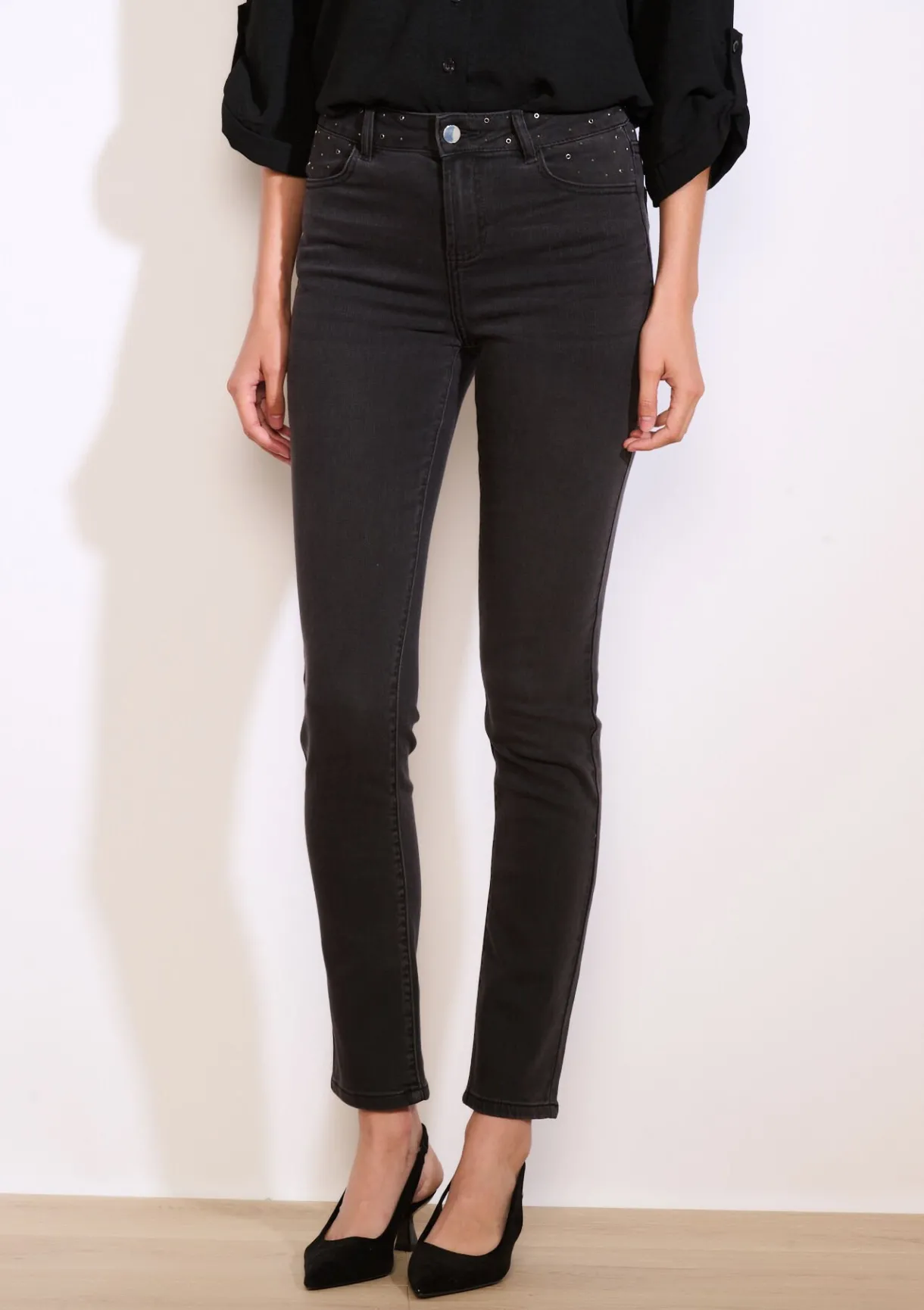 LolaLiza Skinny jeans met hoge taille- Jeans