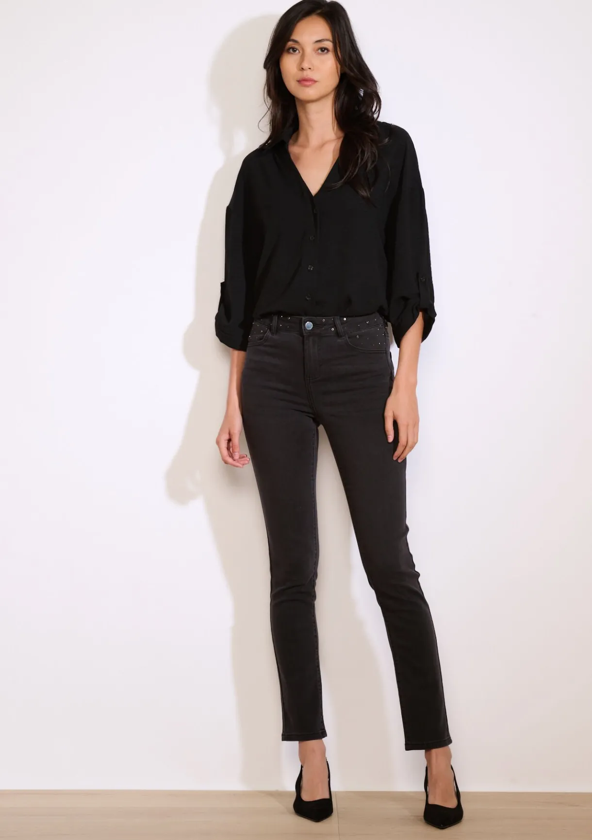 LolaLiza Skinny jeans met hoge taille- Jeans