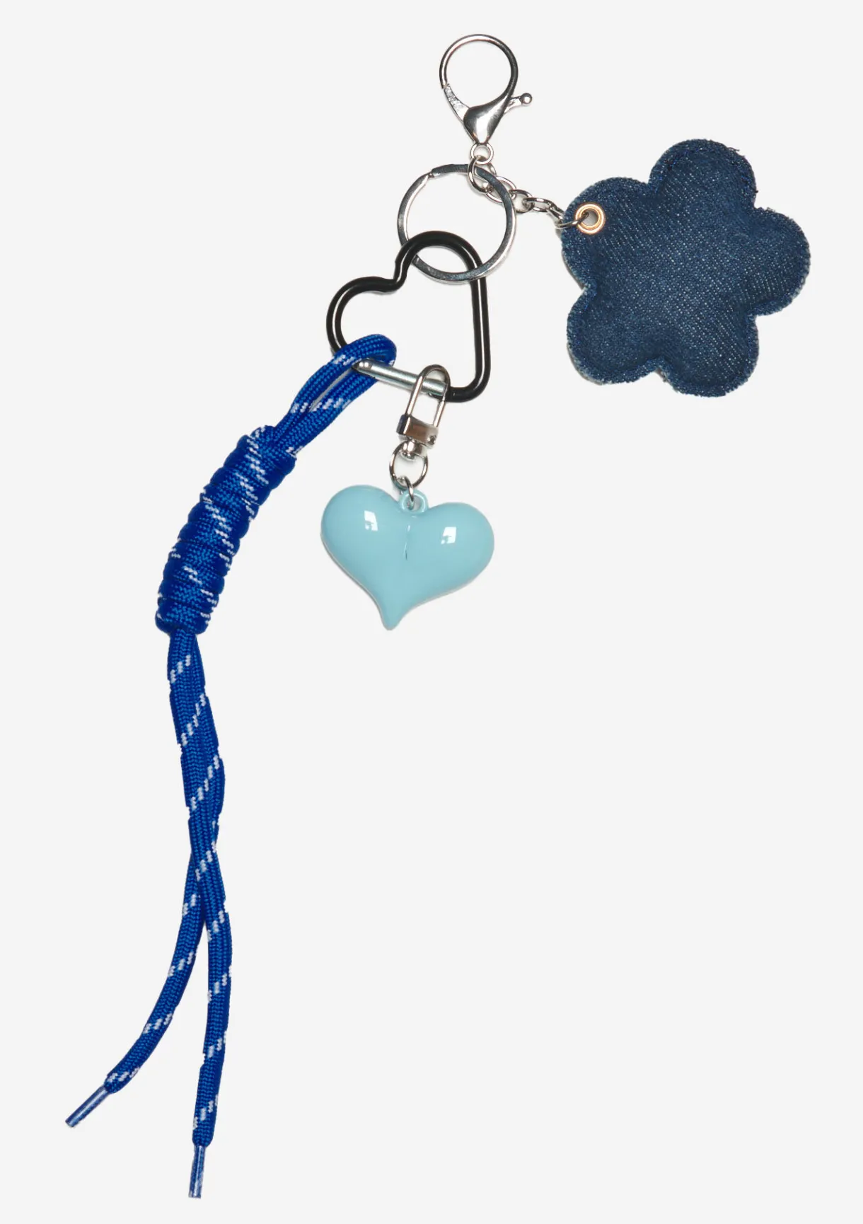 LolaLiza Sleutelhanger bloem en hart- Accessoires
