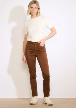 LolaLiza Slim fit broek met hoge taille- Broeken