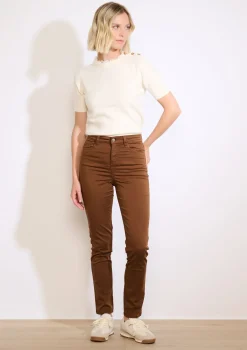 LolaLiza Slim fit broek met hoge taille- Broeken