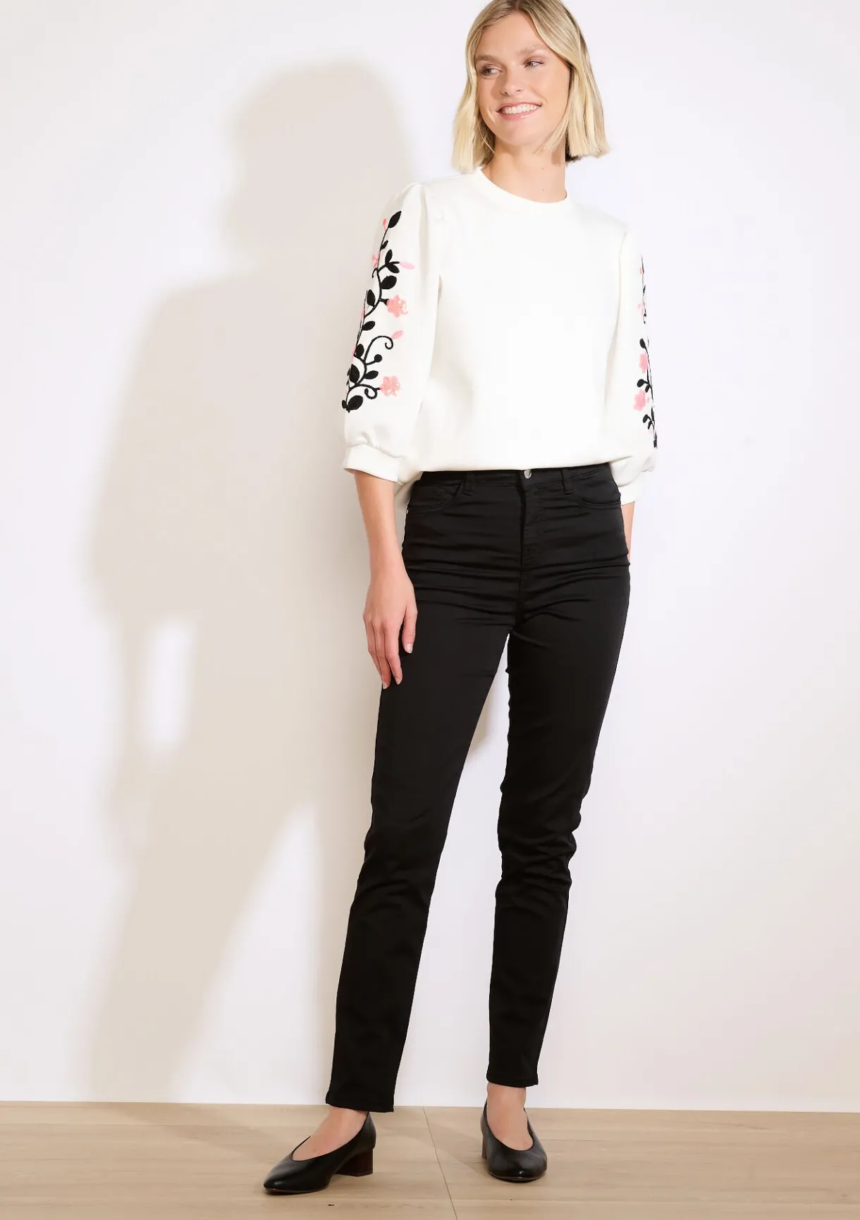 LolaLiza Slim fit broek met hoge taille- Broeken