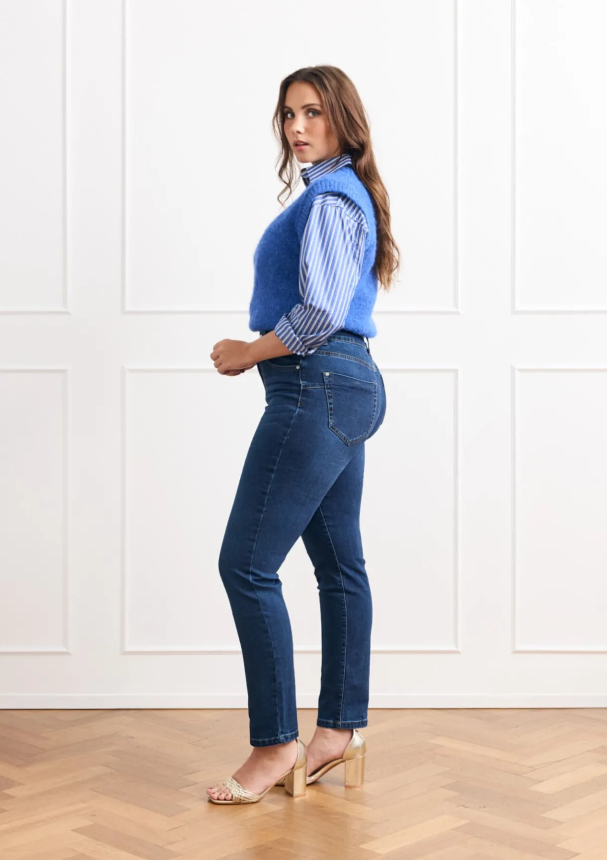 LolaLiza Slim jeans met hoge taille- Jeans
