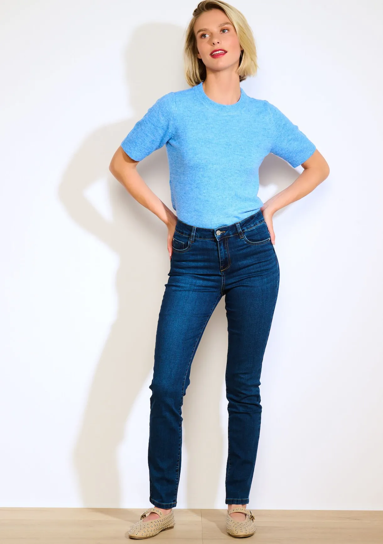 LolaLiza Slim jeans met hoge taille- Jeans