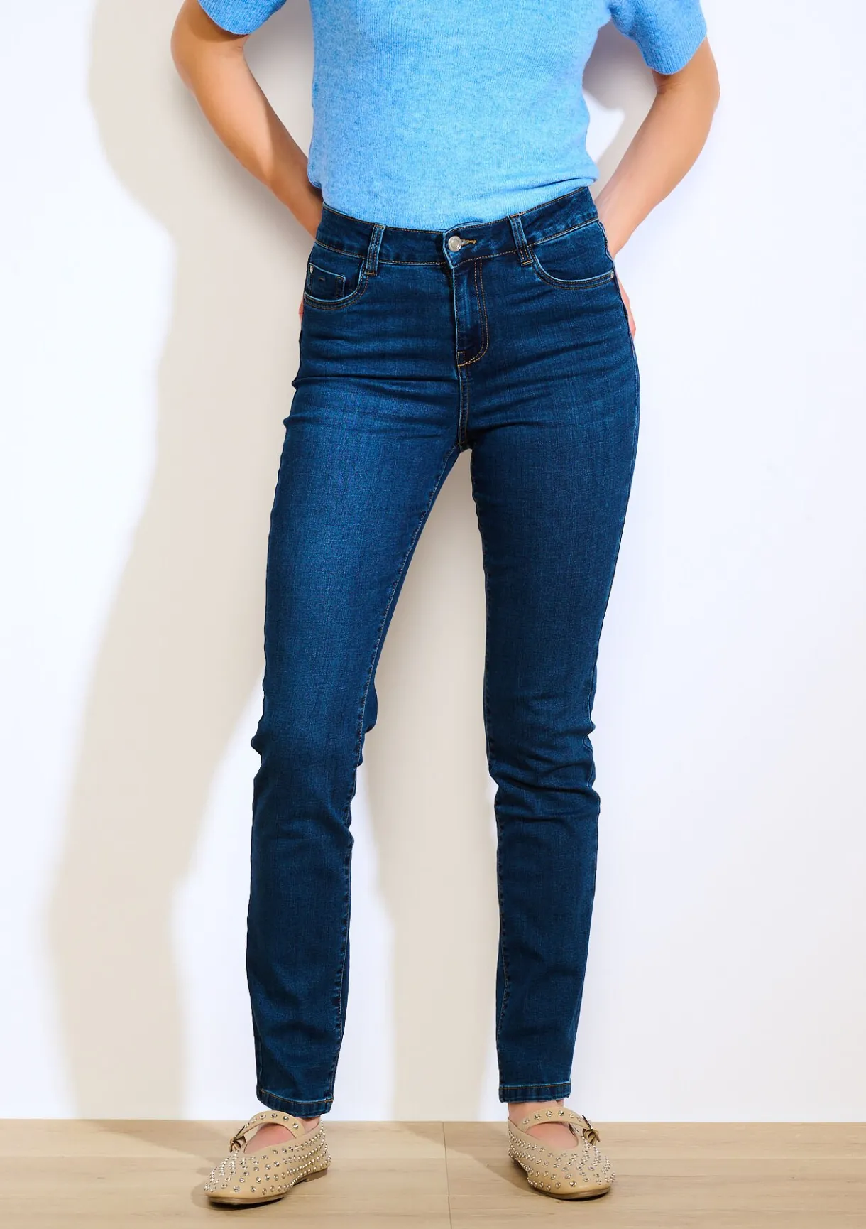 LolaLiza Slim jeans met hoge taille- Jeans