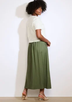 LolaLiza Soepele midirok met knopen- Rokken