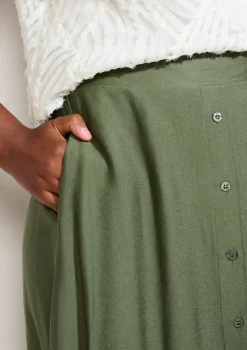 LolaLiza Soepele midirok met knopen- Rokken