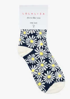 LolaLiza Sokken met bloemenprint- Accessoires