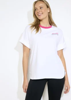 LolaLiza Sportief katoenen shirt- Tops En T-Shirts|Loungewear