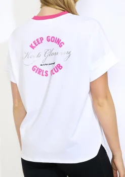 LolaLiza Sportief katoenen shirt- Tops En T-Shirts|Loungewear