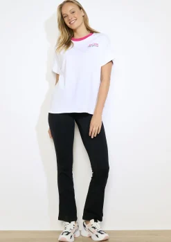 LolaLiza Sportief katoenen shirt- Tops En T-Shirts|Loungewear