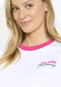 LolaLiza Sportief katoenen shirt- Tops En T-Shirts|Loungewear