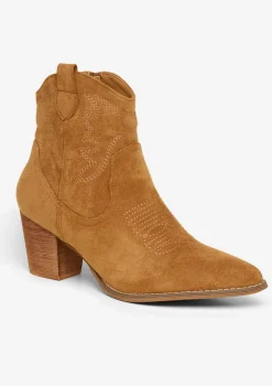 LolaLiza Suède western enkellaarsjes- Schoenen