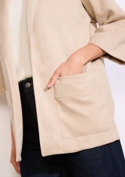 LolaLiza Suèdine blazer met zakken- Vesten En Blazers