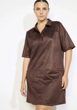 LolaLiza suèdine polo jurk- Jurken